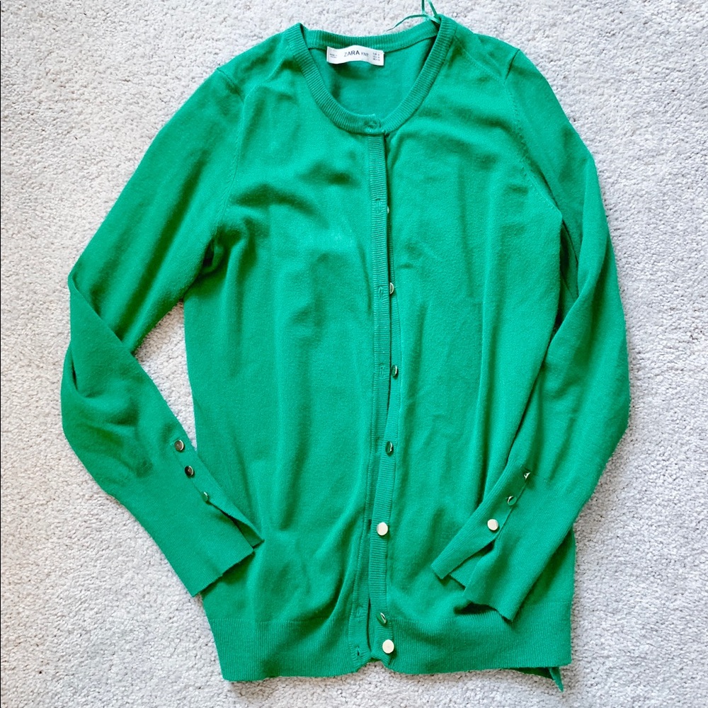 Zara Green Cardigan